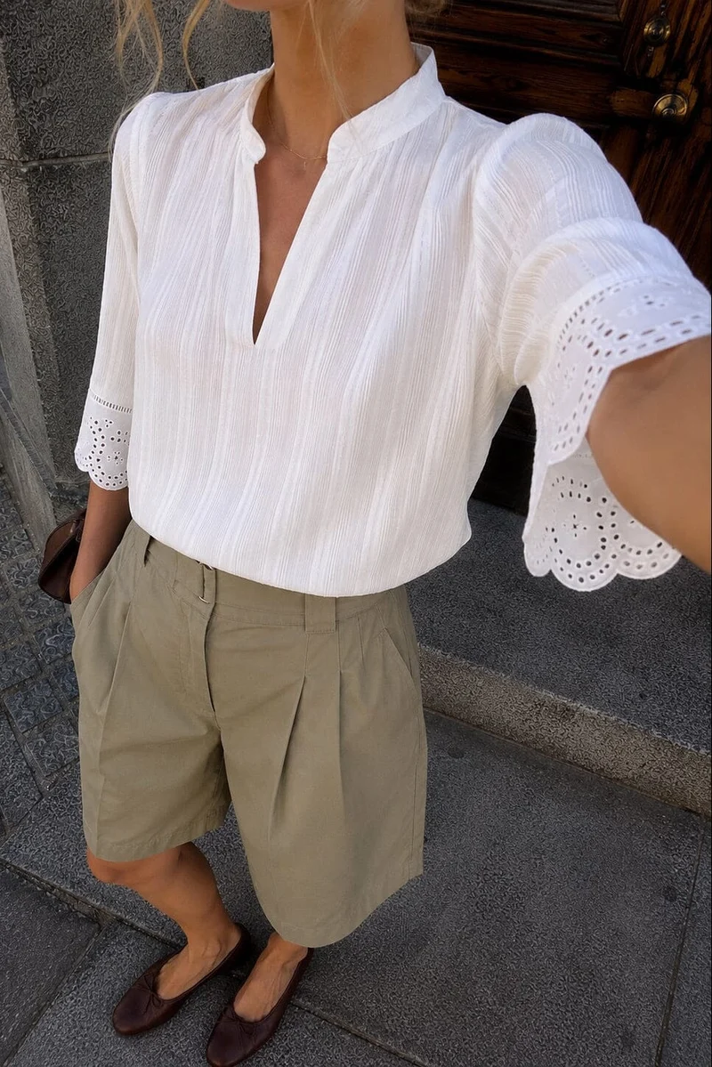 Dear Molly - Molly Shirt Ch168687b - White