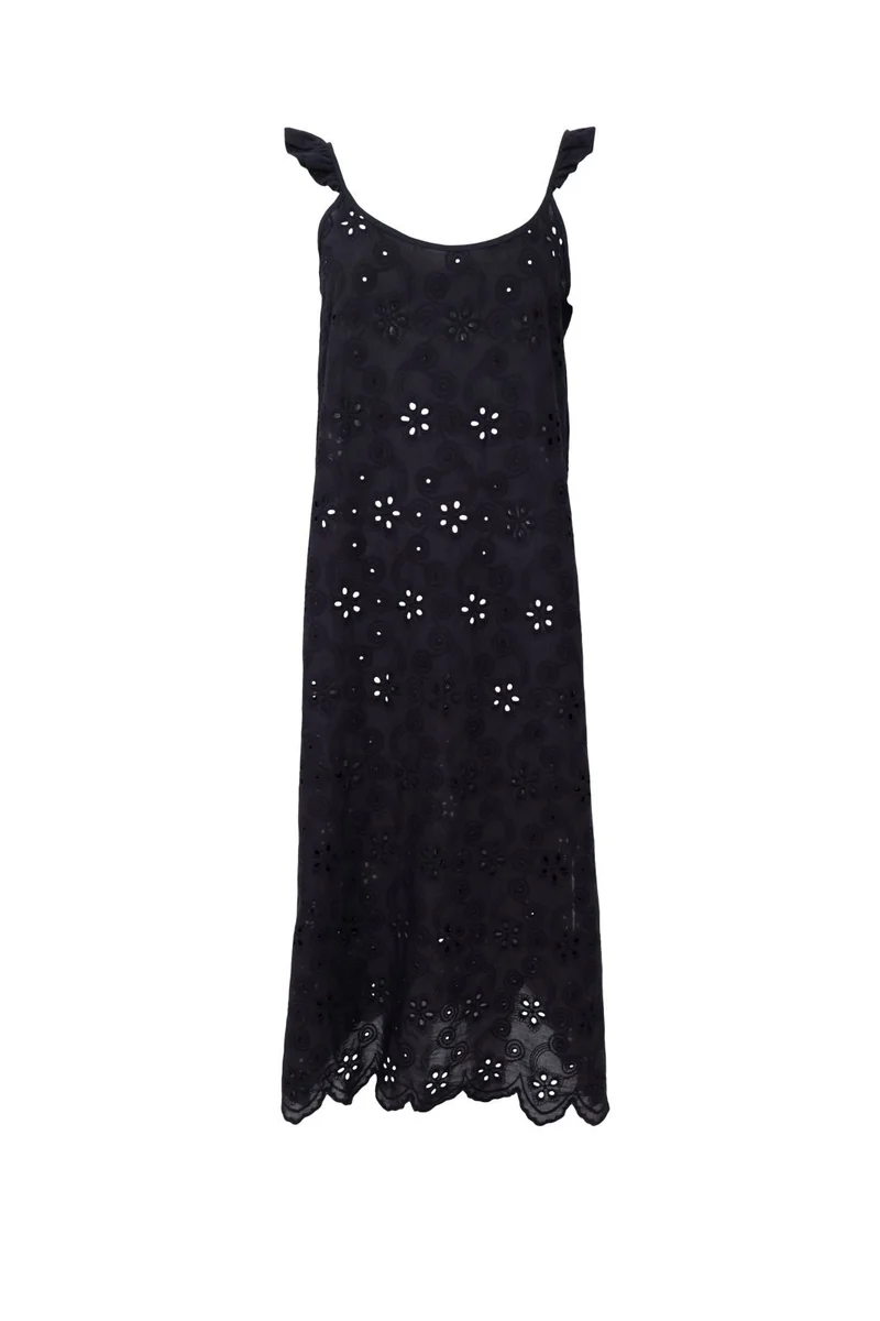 Black Colour - Bcjuliana Lace Strap Dress 41182 - Black