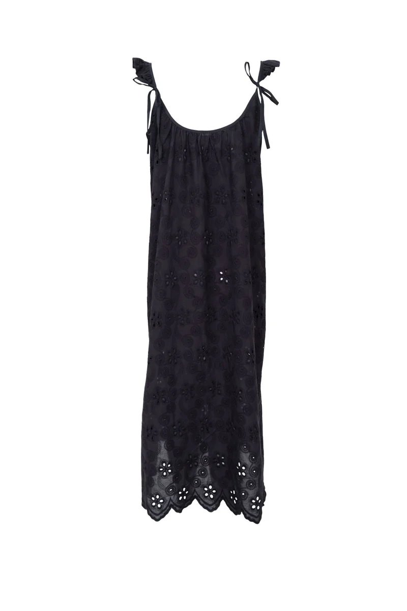 Black Colour - Bcjuliana Lace Strap Dress 41182 - Black