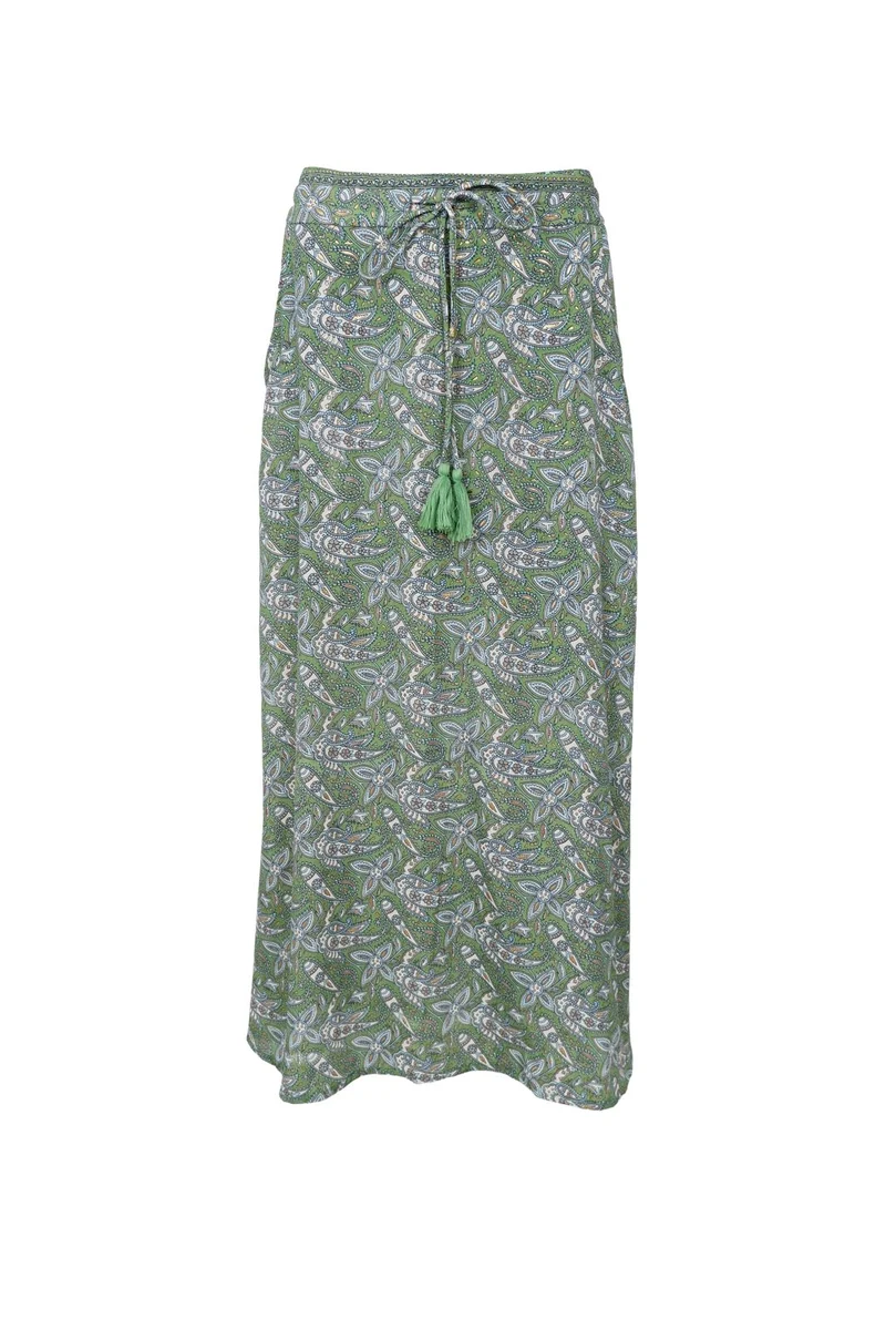 Black Colour - Bcluna Regular Skirt 39230 - Glory Green