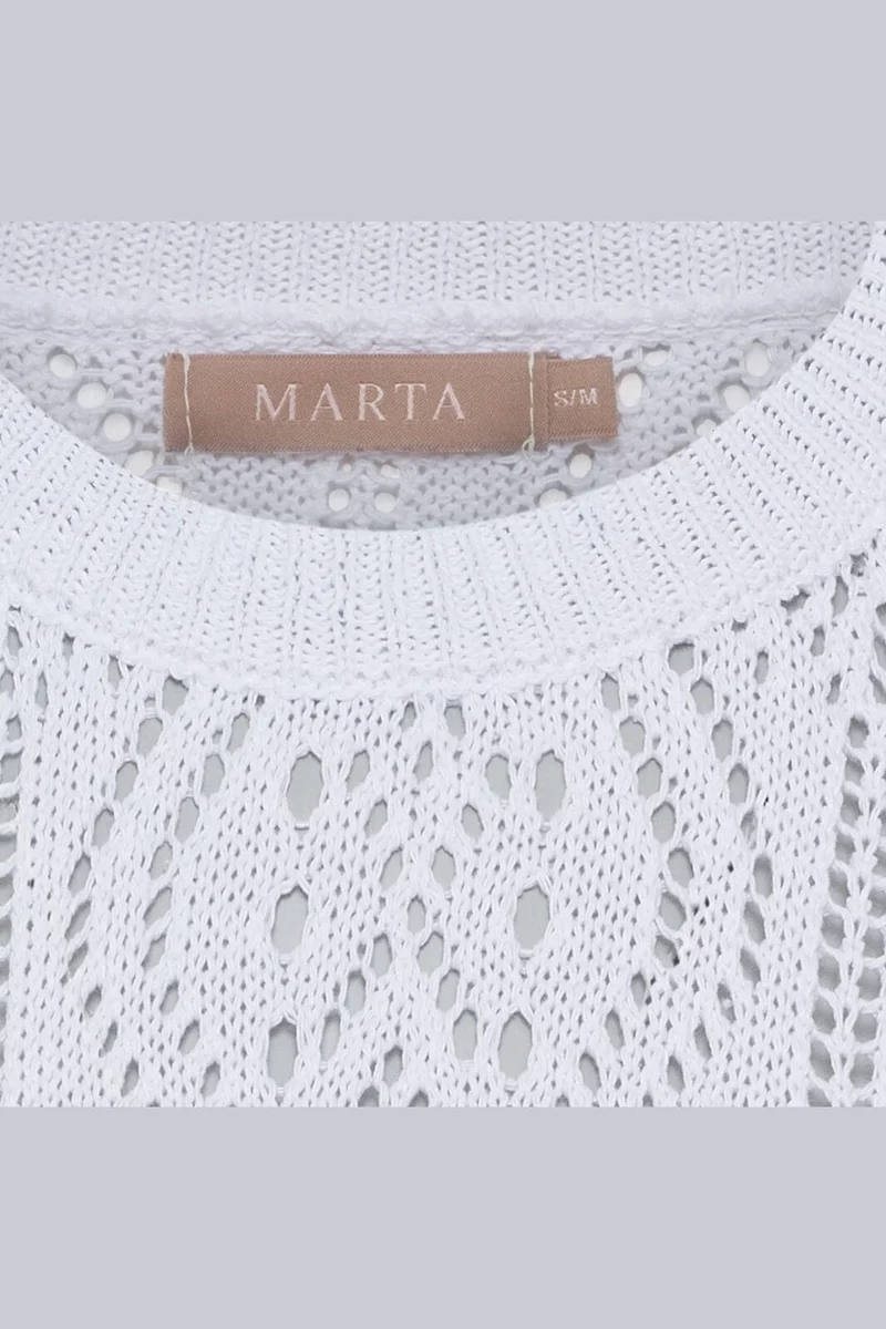 Marta Du Chateau - Mdcvina Knit 6592 - White
