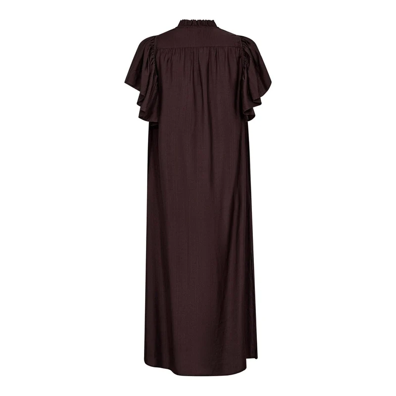 Co´Couture - Heracc Ss Frill Dress 36421 - 83 - Mocca