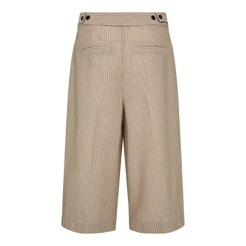 Co´Couture - Nadinecc Pleat Bermuda 41169 - 320 - Bisquit