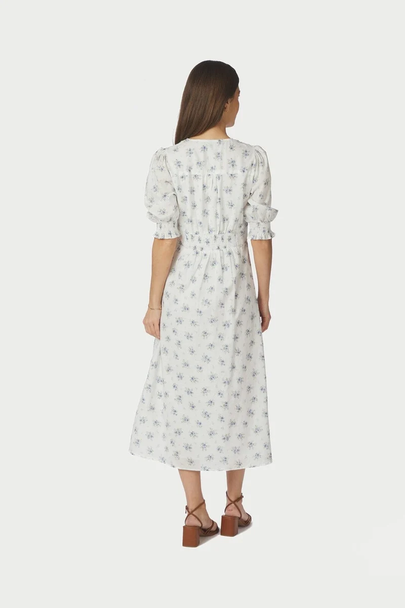 Neo Noir - Valley Flowing Dress 169387 - 145 - Light Blue