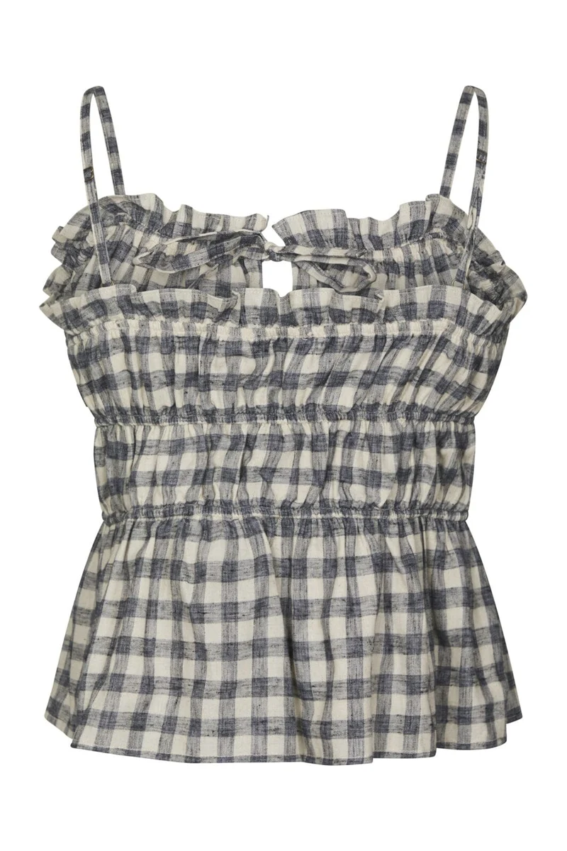 Neo Noir - Seylor Check Top 169349 - 100 - Black