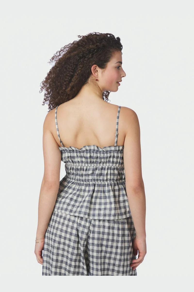 Neo Noir - Seylor Check Top 169349 - 100 - Black