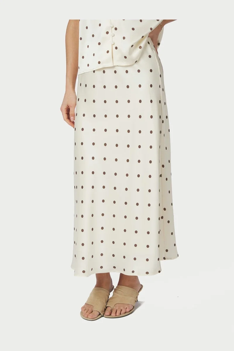 Neo Noir - Bovary Dotted Skirt 169340 - 122 - Creme