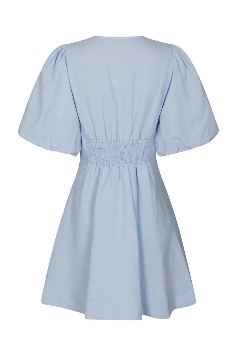 Neo Noir - Halli Linen Dress 169330 - 145 - Light Blue
