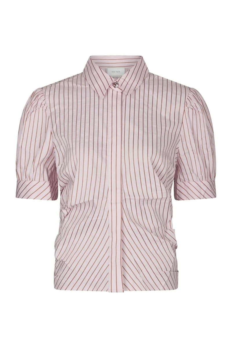 Neo Noir - Frannie Structure Stripe Shirt 169900 - 754 - Light Pink