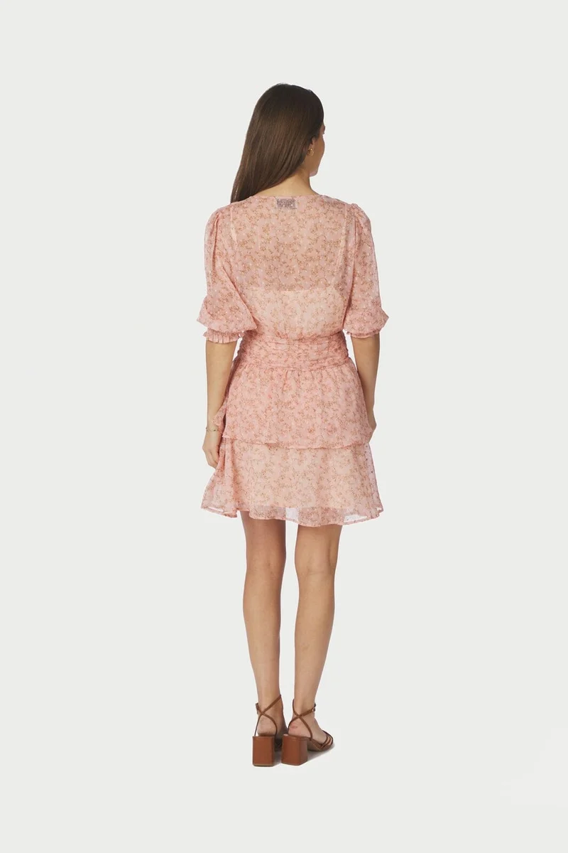 Neo Noir - Rikka Ditsy Floral Dress 169247 - 824 - Rose Blush