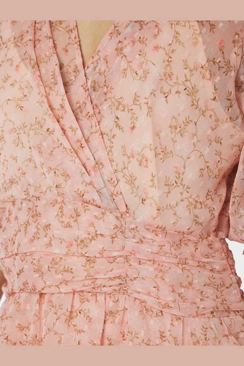 Neo Noir - Rikka Ditsy Floral Dress 169247 - 824 - Rose Blush