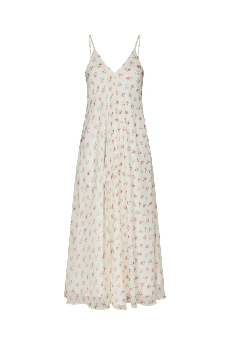 Neo Noir - Grazia Flower Dress 169157 - 121 - Off White