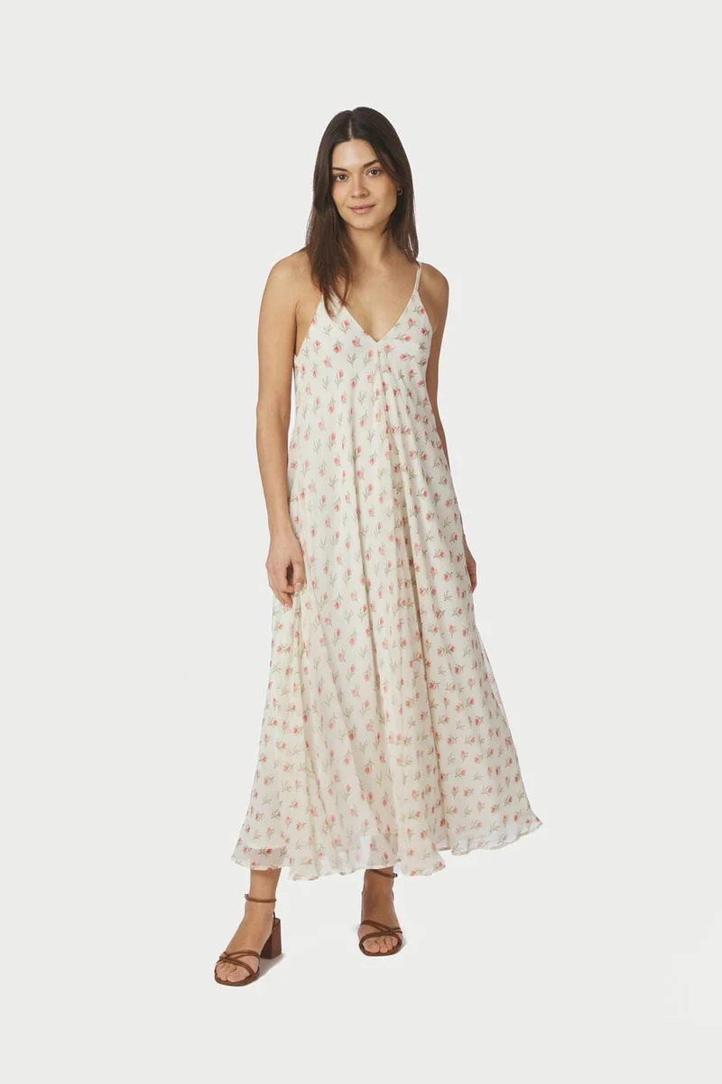 Neo Noir - Grazia Flower Dress 169157 - 121 - Off White
