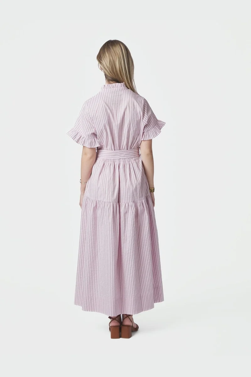 Neo Noir - Nessie Structure Stripe Dress 169739 - 754 - Light Pink