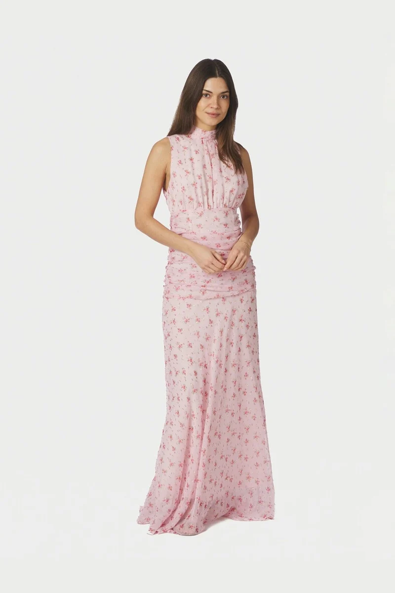 Neo Noir - Dori Print Dress 168695 - 165 - Rose