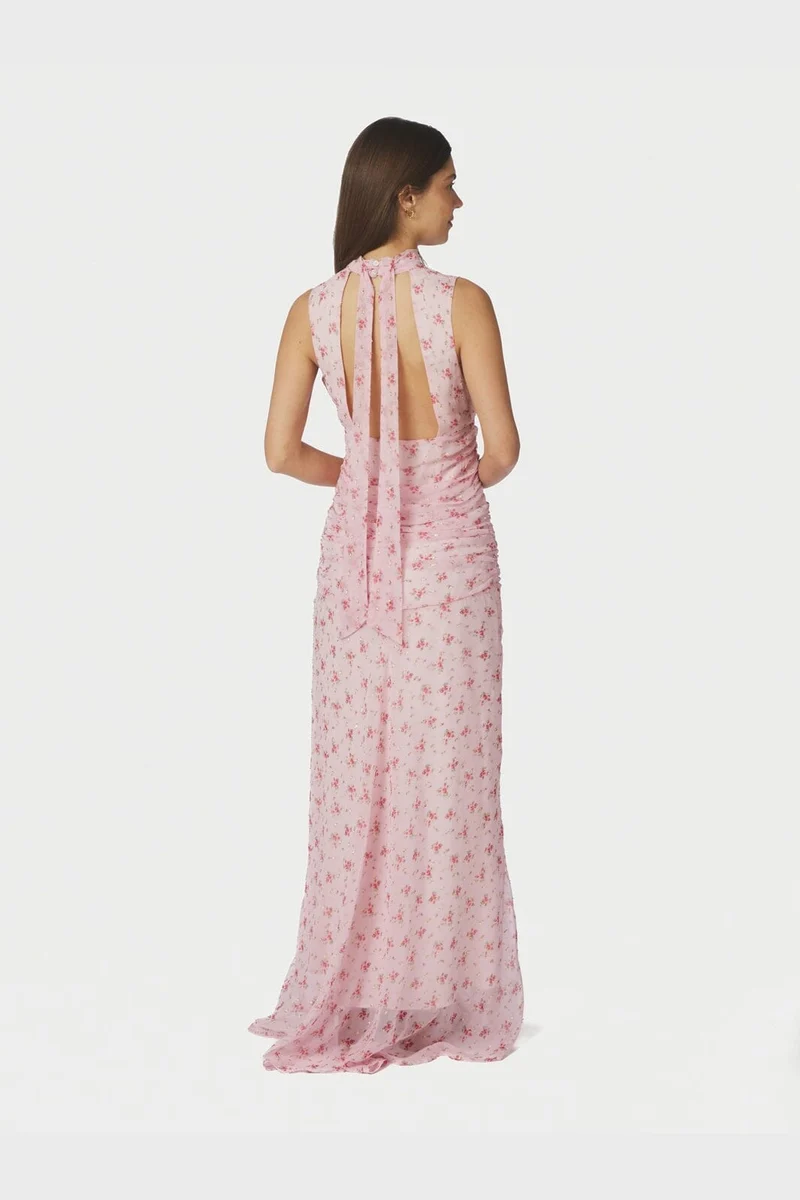 Neo Noir - Dori Print Dress 168695 - 165 - Rose