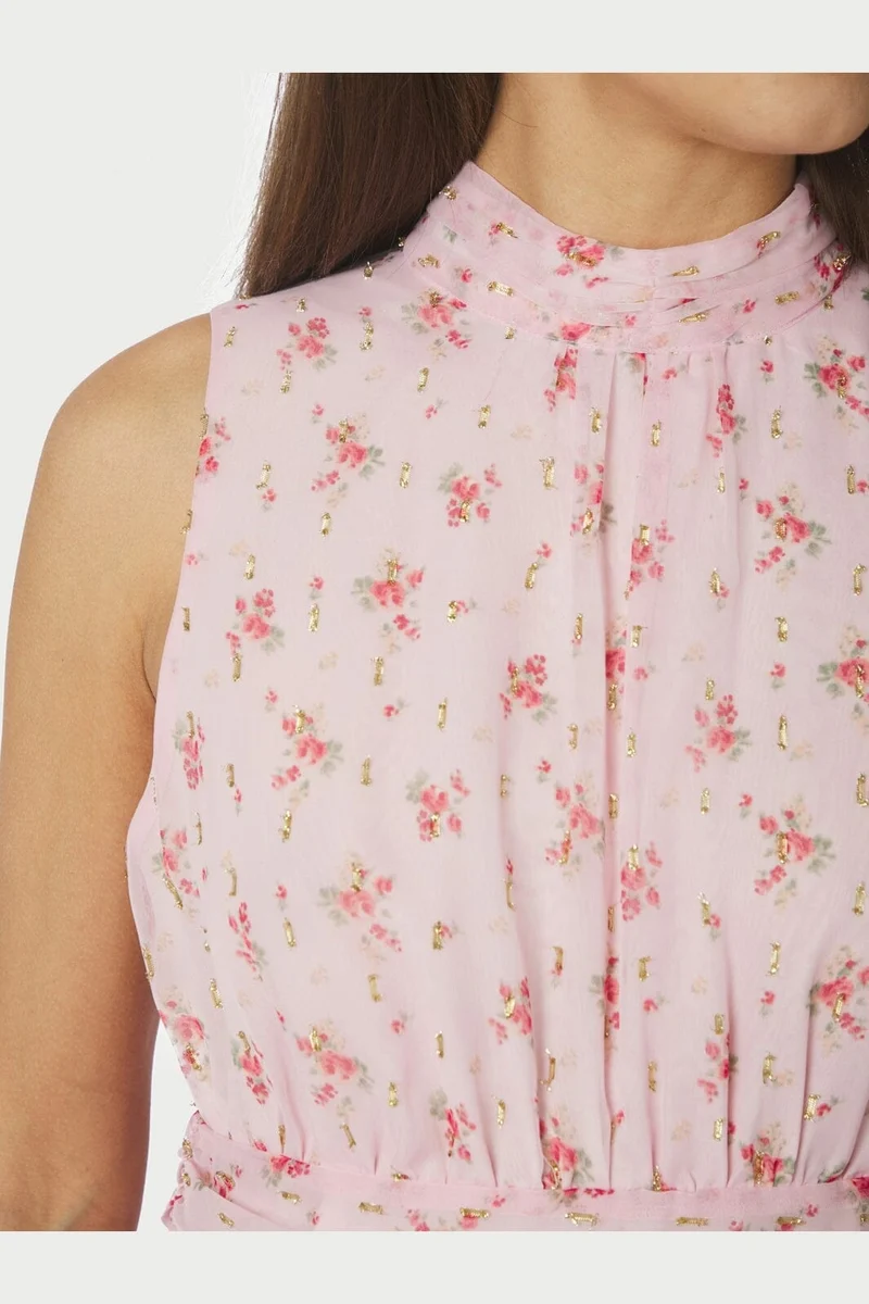 Neo Noir - Dori Print Dress 168695 - 165 - Rose
