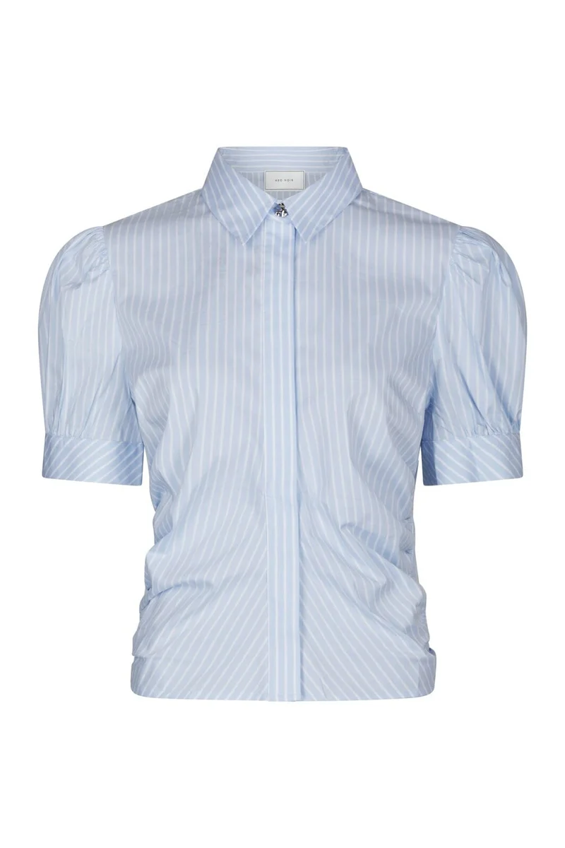 Neo Noir - Frannie Soft Stripe Shirt 169738 - 145 - Light Blue