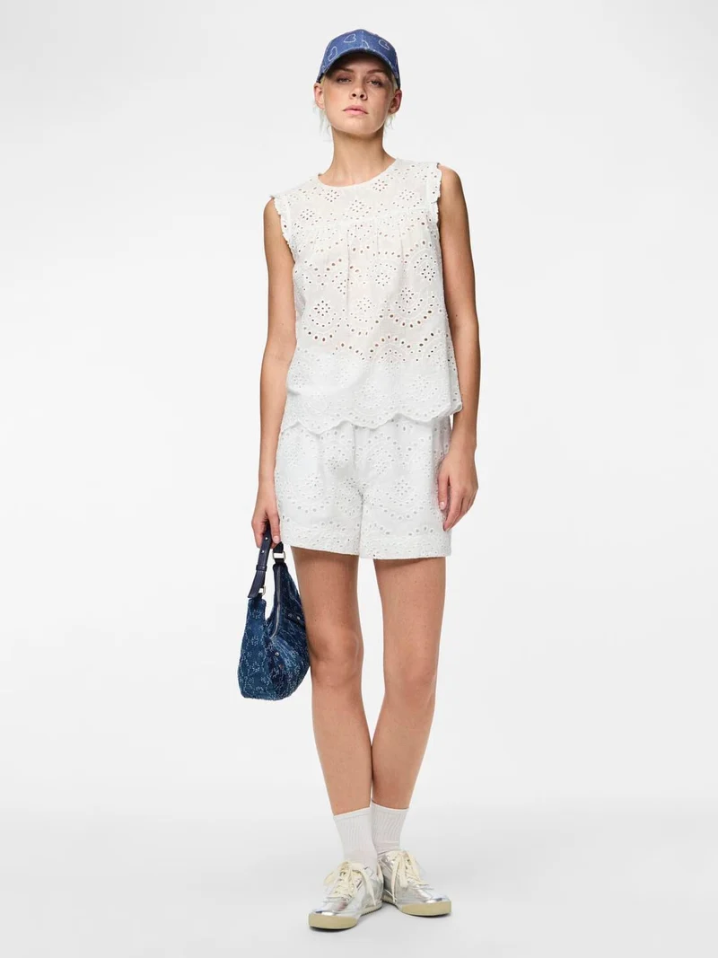 Pieces - Pcvilde Shorts - 4649434 Bright White