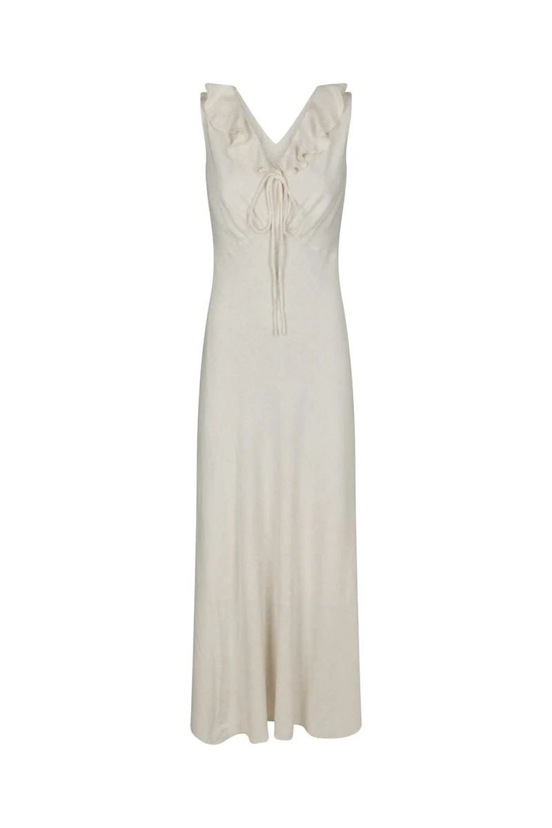 Neo Noir - Jasma Linen Dress 168186 - 815 - Natural