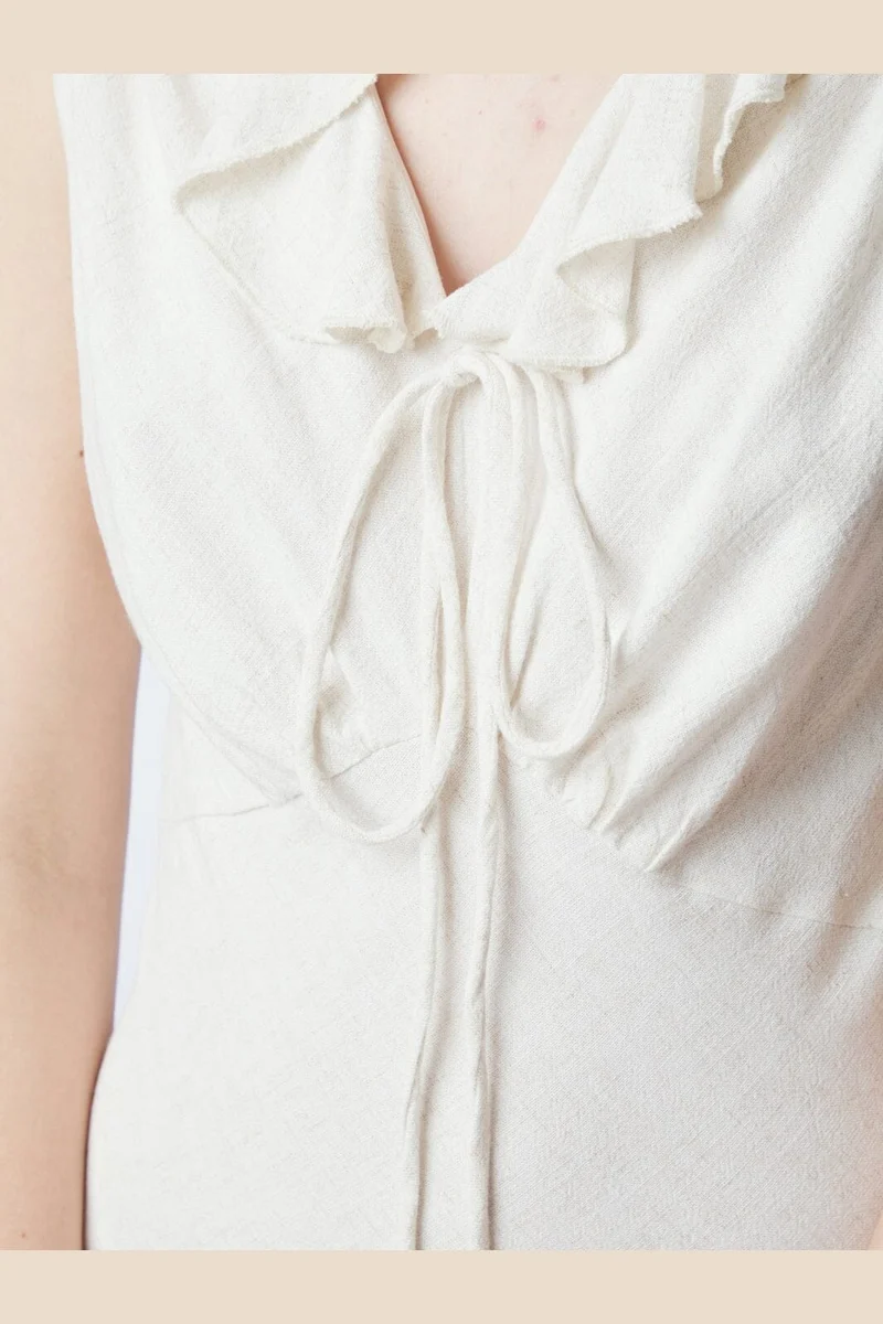 Neo Noir - Jasma Linen Dress 168186 - 815 - Natural