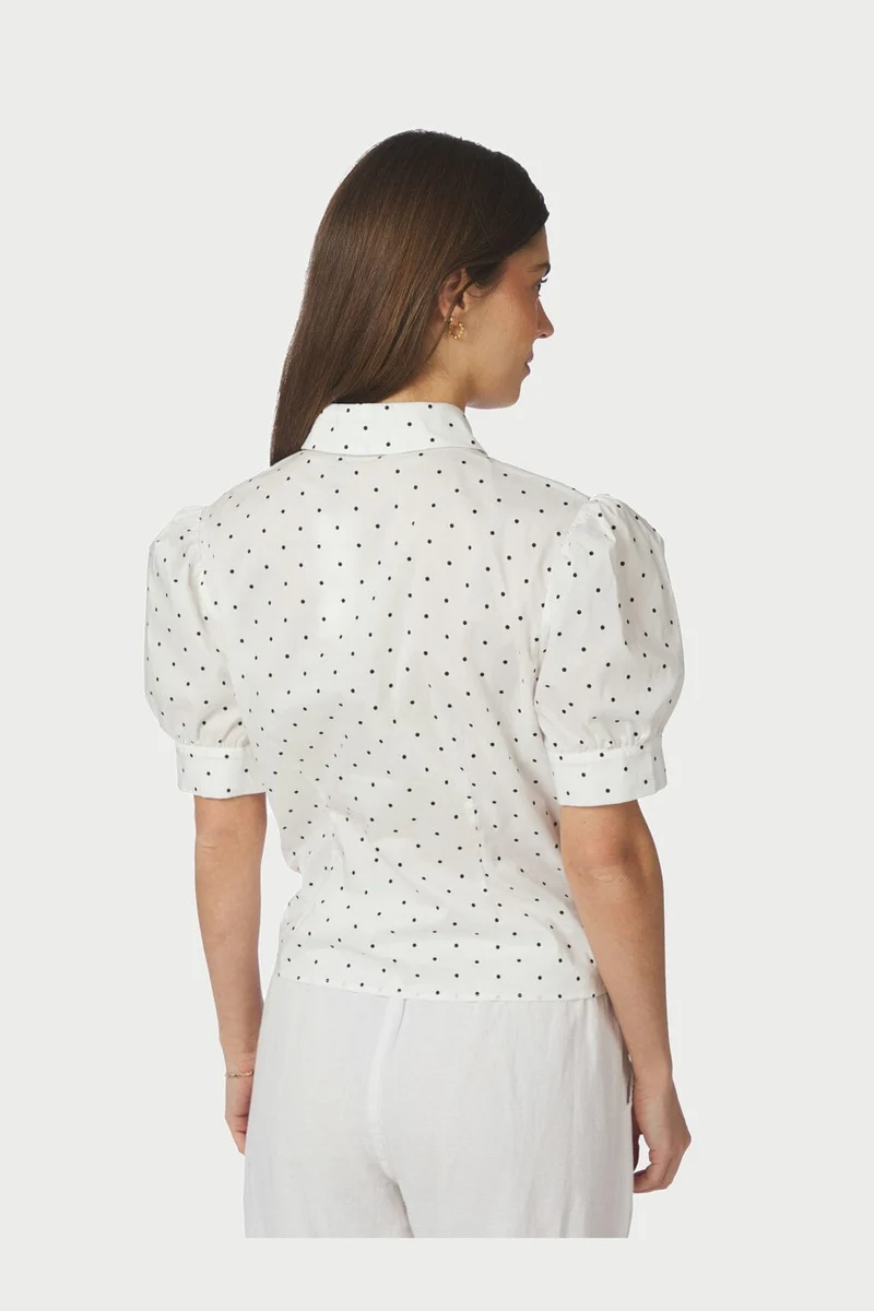 Neo Noir - Frannie Dot Shirt 166006 - 121 - Off White