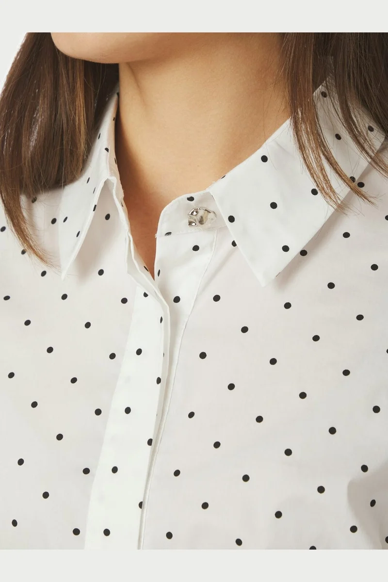 Neo Noir - Frannie Dot Shirt 166006 - 121 - Off White
