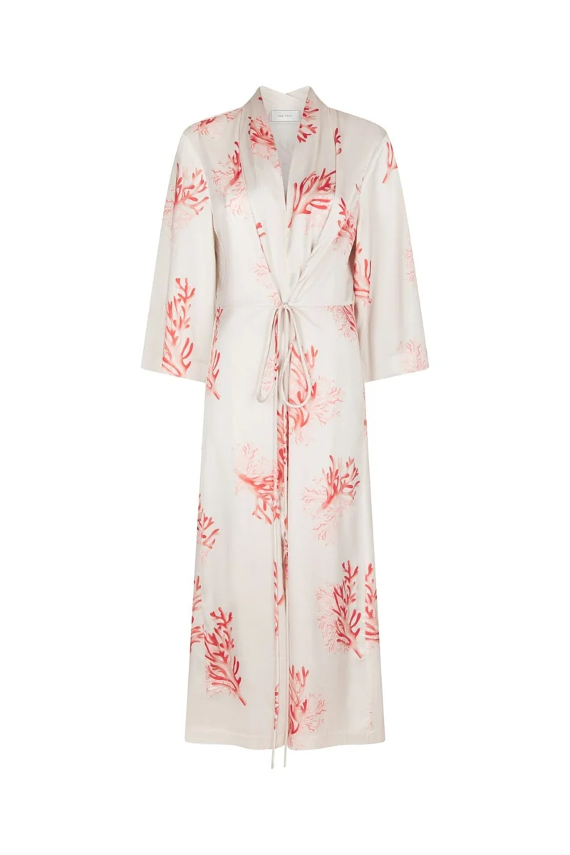 Neo Noir - Shane Wrap Dress 165272 - 163 - Coral