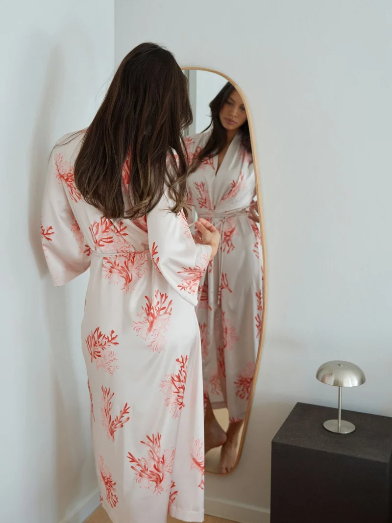 Neo Noir - Shane Wrap Dress 165272 - 163 - Coral