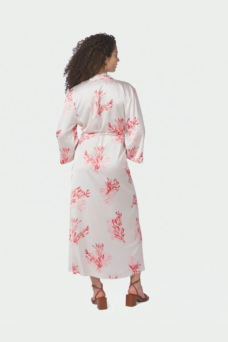 Neo Noir - Shane Wrap Dress 165272 - 163 - Coral
