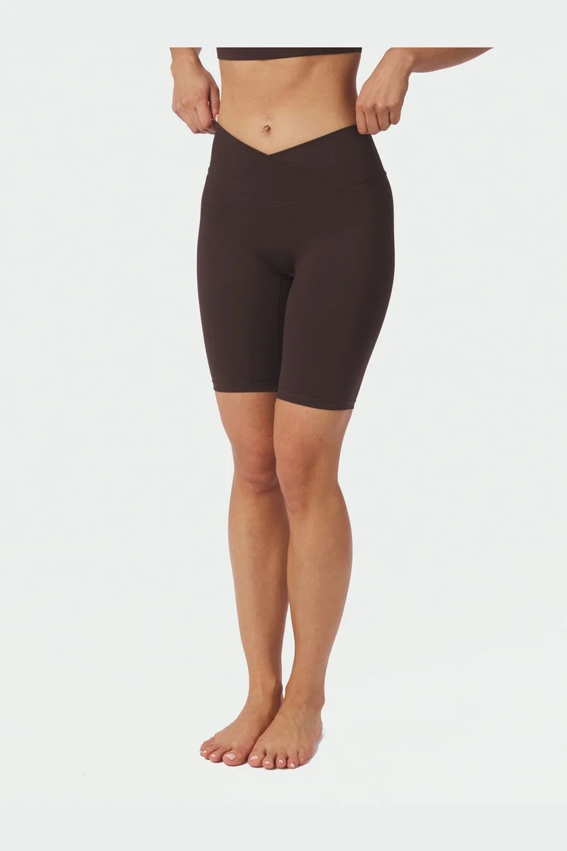 Neo Noir - Lea Wrap Shorts 168353 - 584 - Chocolate Brown