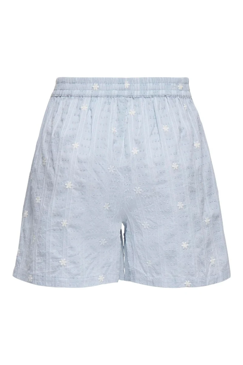JDY - Jdyfia Embroidery Shorts - 5039806 Cashmere Blue Small Flower Emb