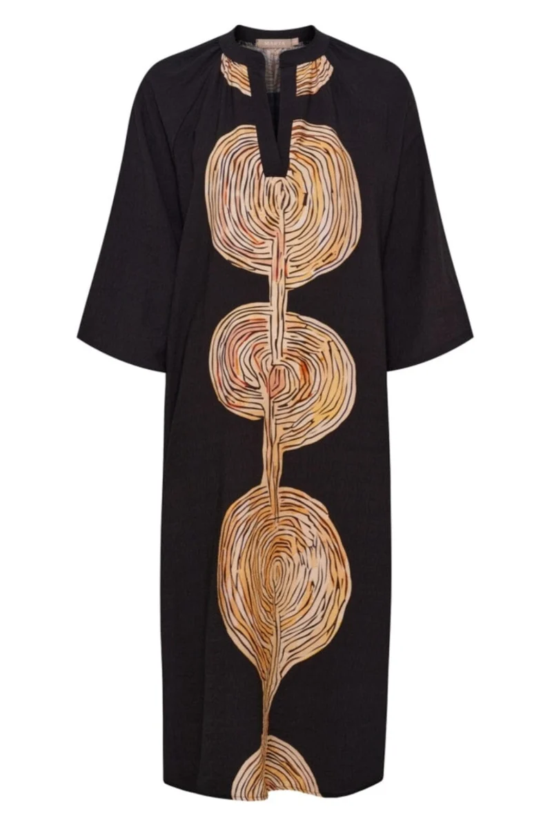 Marta Du Chateau - Mdcbrisa Dress 59730 - Black/Beige