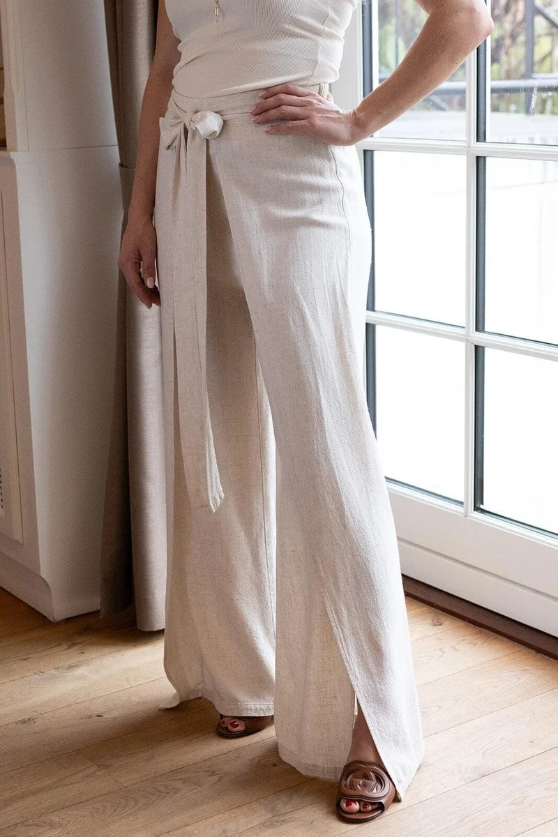 Molly&My x Melanie Due - Carina D Pants 168077 - 815 - Natural