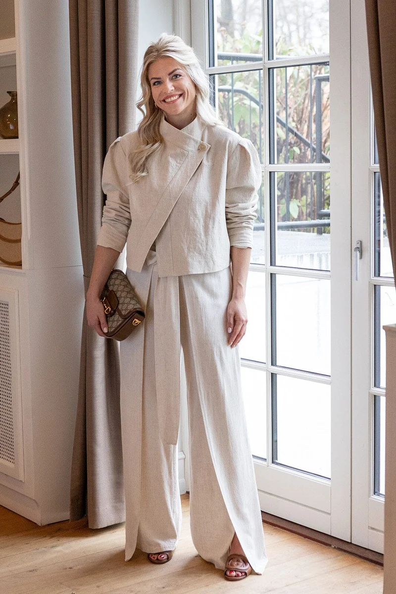 Molly&My x Melanie Due - Carina D Pants 168077 - 815 - Natural