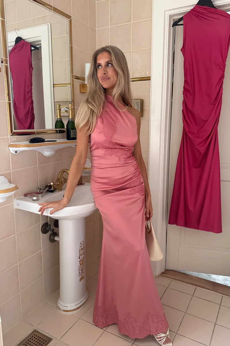 BYIC - Andreaic Maxi Dress A25194 - Pink Lace