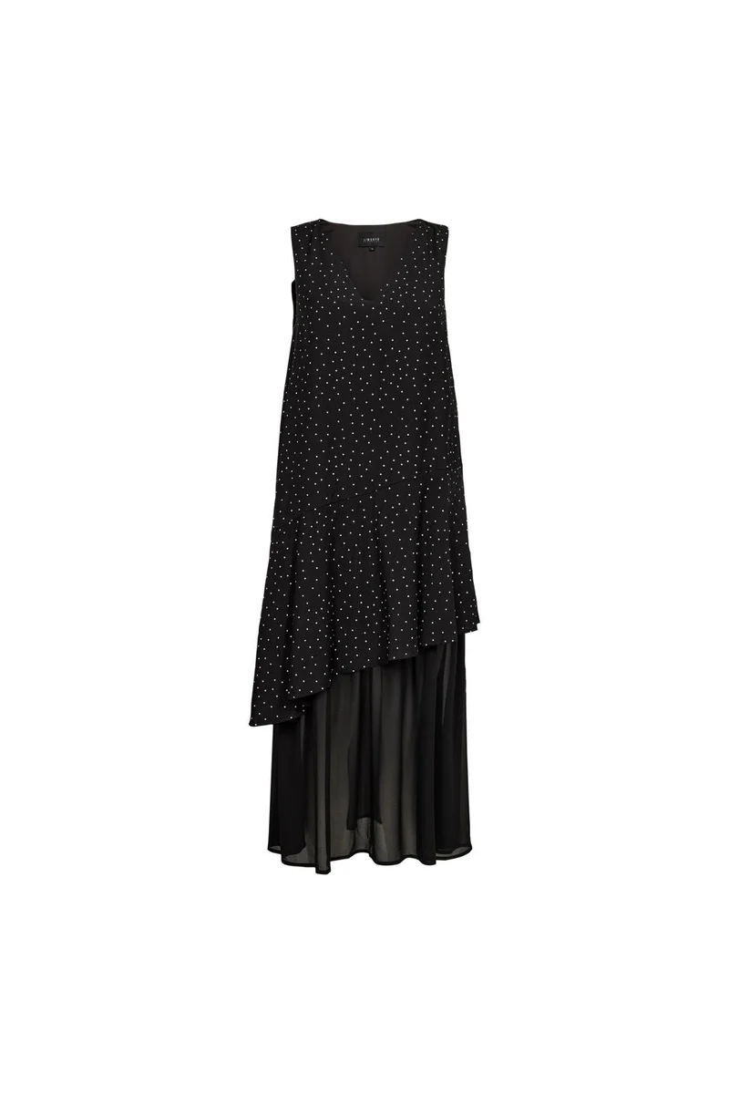 Liberte - Tit Ns Dress 22415 - Black Small Dot
