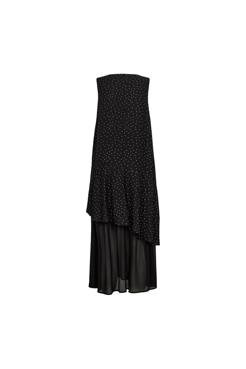 Liberte - Tit Ns Dress 22415 - Black Small Dot