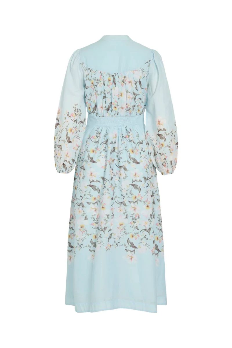 Vila - Vizanila Gil L/S Midi Dress/Dc/Ln - 4982753 Nantucket Breeze Gil