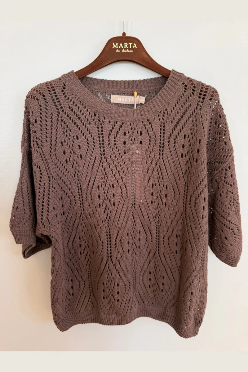 Marta Du Chateau - Mdcvina Knit 6592 - Caffe