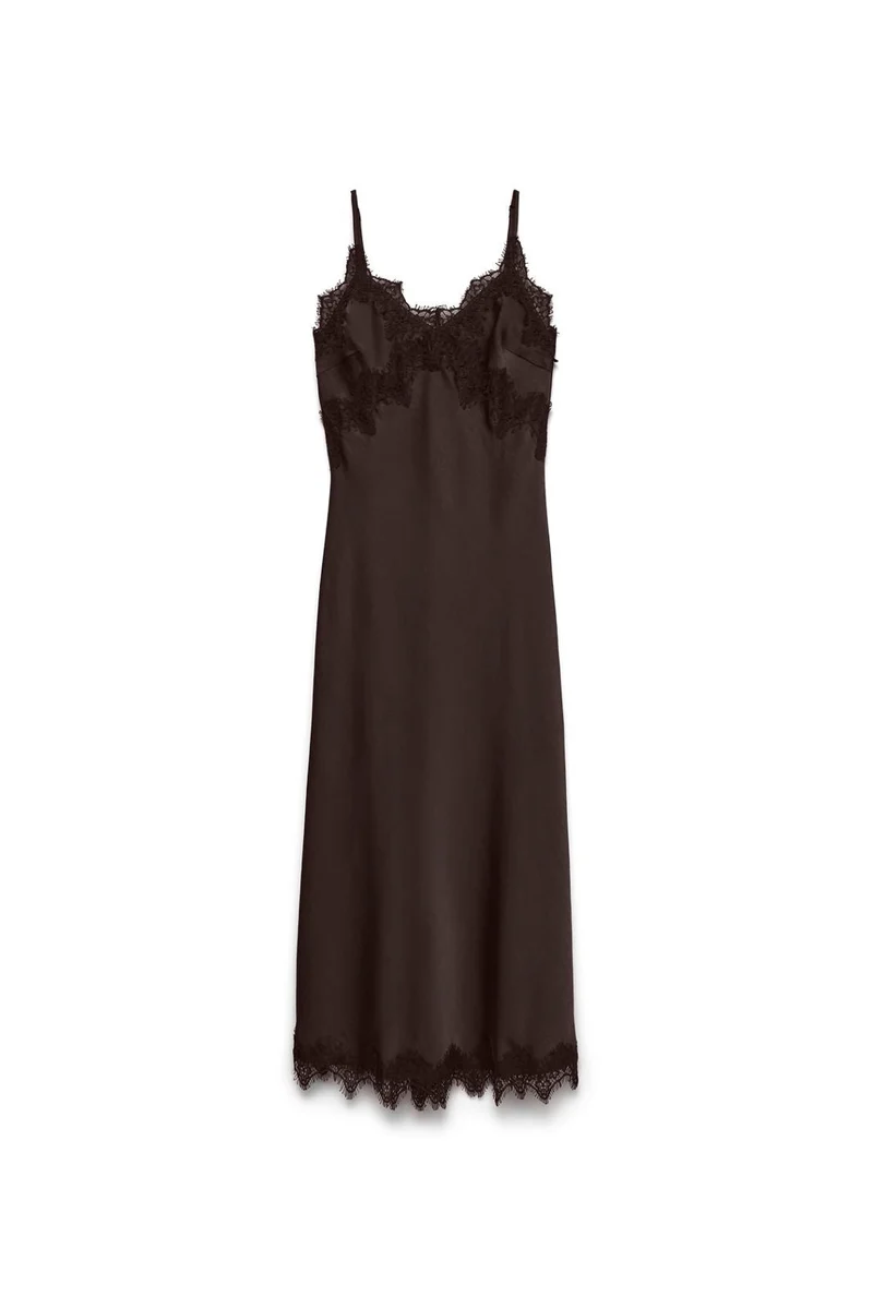 Vero Moda - Vmjulie Singlet Lace Dress - 5091551 Chocolate Torte