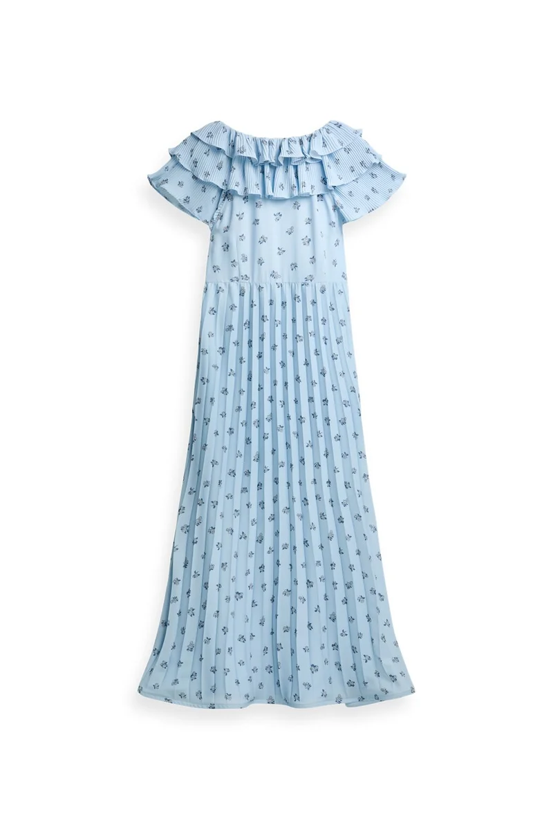 YAS - Yassvea Ss Ankle Dress - 5139743 Skyway Svea Print