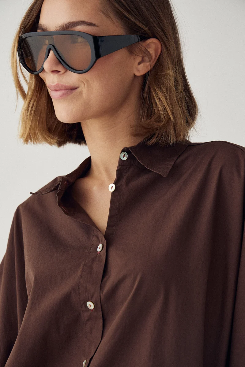 Noella - N-Maizie Shirt 15750002 - 674 - Chocolate