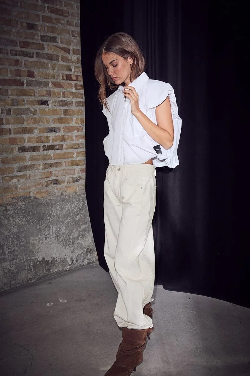 Haute L'Amitié - Dinnie Ns Poplin Shirt HL10846 - White