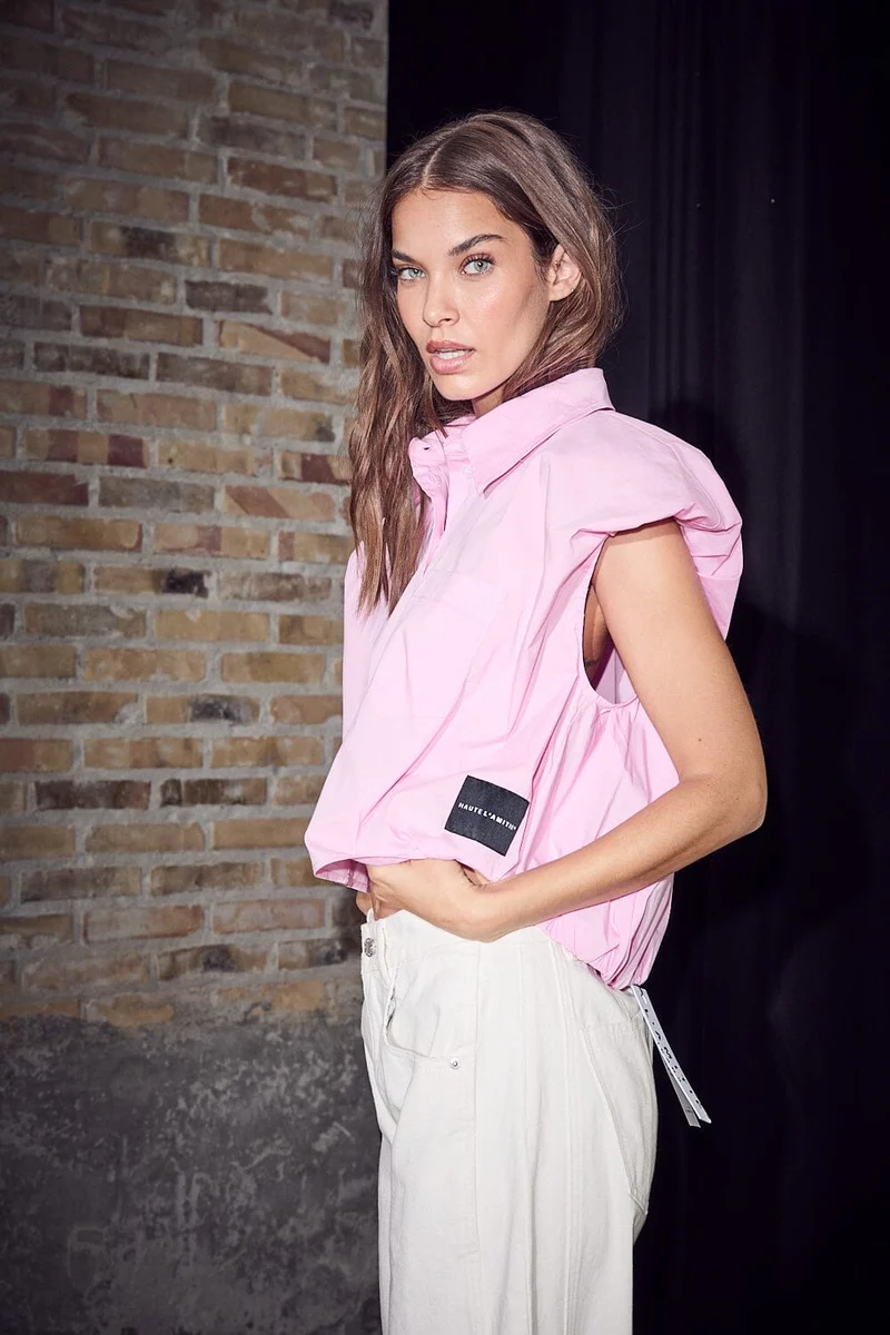 Haute L'Amitié - Dinnie Ns Poplin Shirt HL10846 - Bubblegum