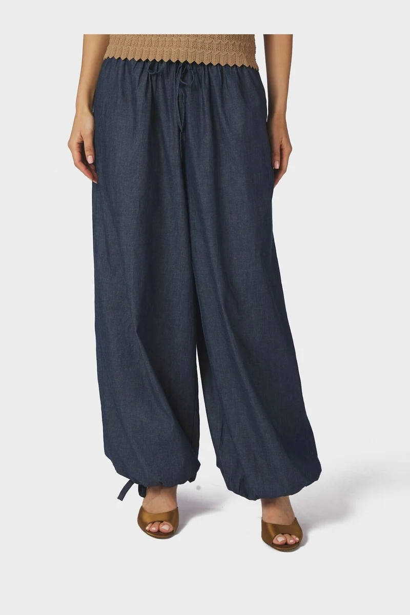 Neo Noir - Roxane Balloon Denim Pants 169312 - 140 - Blue
