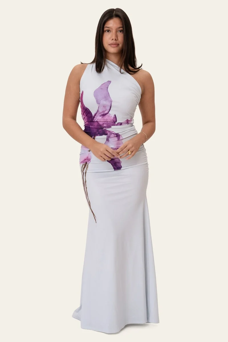 BYIC - Andreaic Maxi Dress A23768 - Blue Lilac Iris
