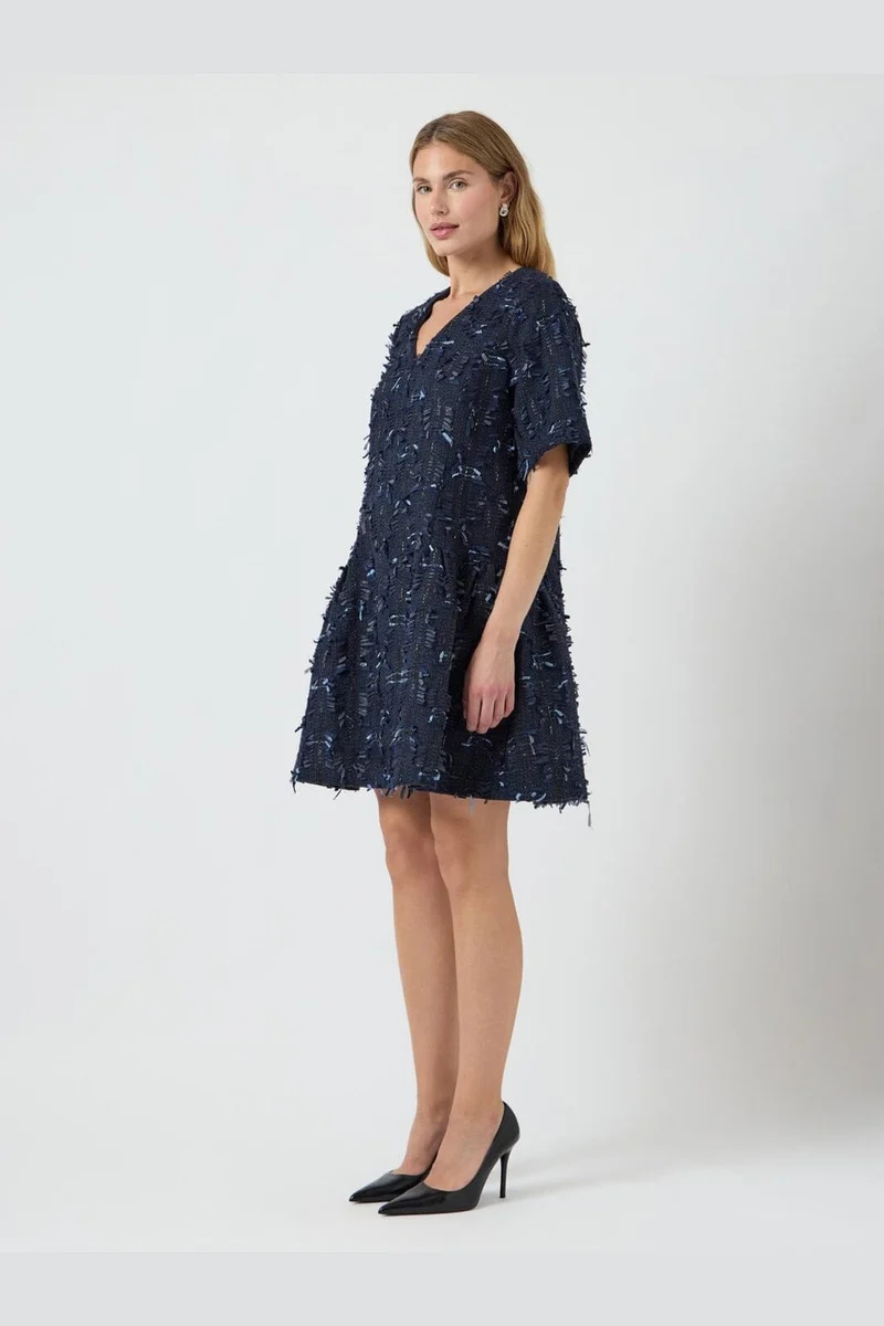 YAS - Yasdira 2/4 Dress - 4882947 Navy Blazer