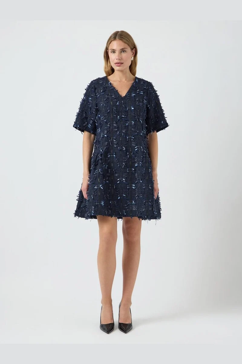 YAS - Yasdira 2/4 Dress - 4882947 Navy Blazer