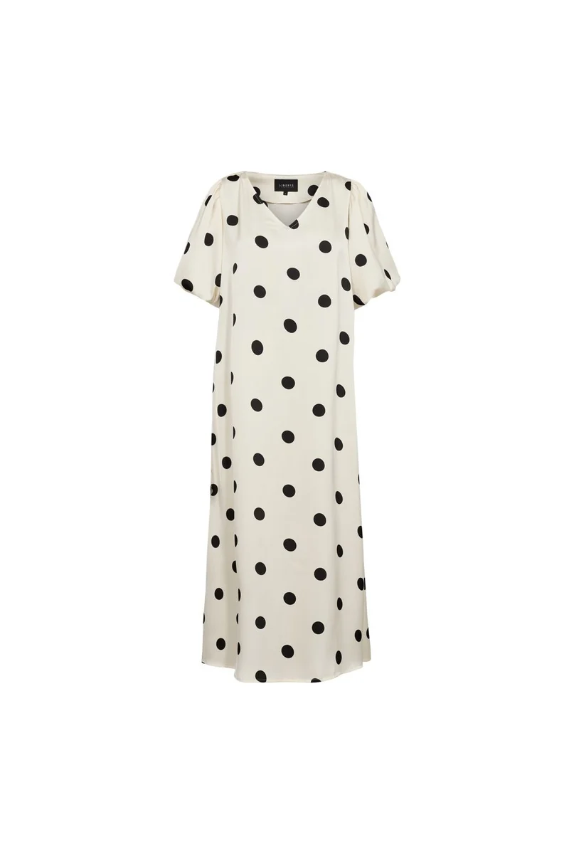 Liberte - Dotti Dress 22351 - Creme Black Dot